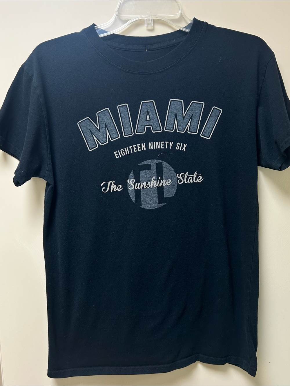 Miami 'The Sunshine State' Graphic Tee - Black